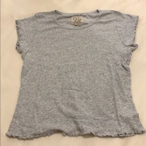 Chaser Gray ribbed shirt